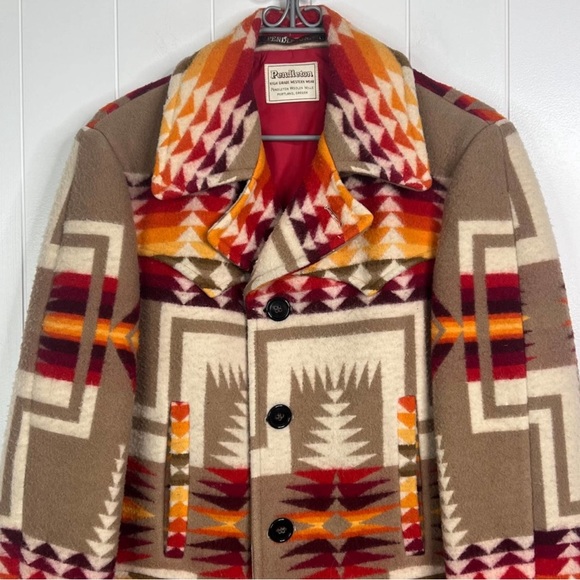 Pendleton Other - VTG Pendleton Woolen Mills Harding Pattern Men's Pea Coat
60's 70's